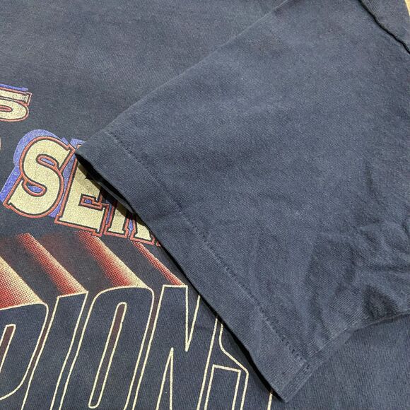 MLB Atlanta Braves 1995 Vintage Single Stitch World Series Tee Navy Mens Size M - Picture 4 of 7